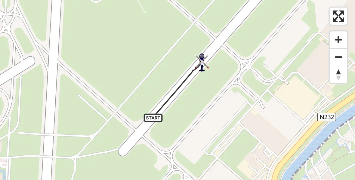 Vluchtroute Politiehelikopter Schiphol - Schiphol, 12 december 2024, 14:42