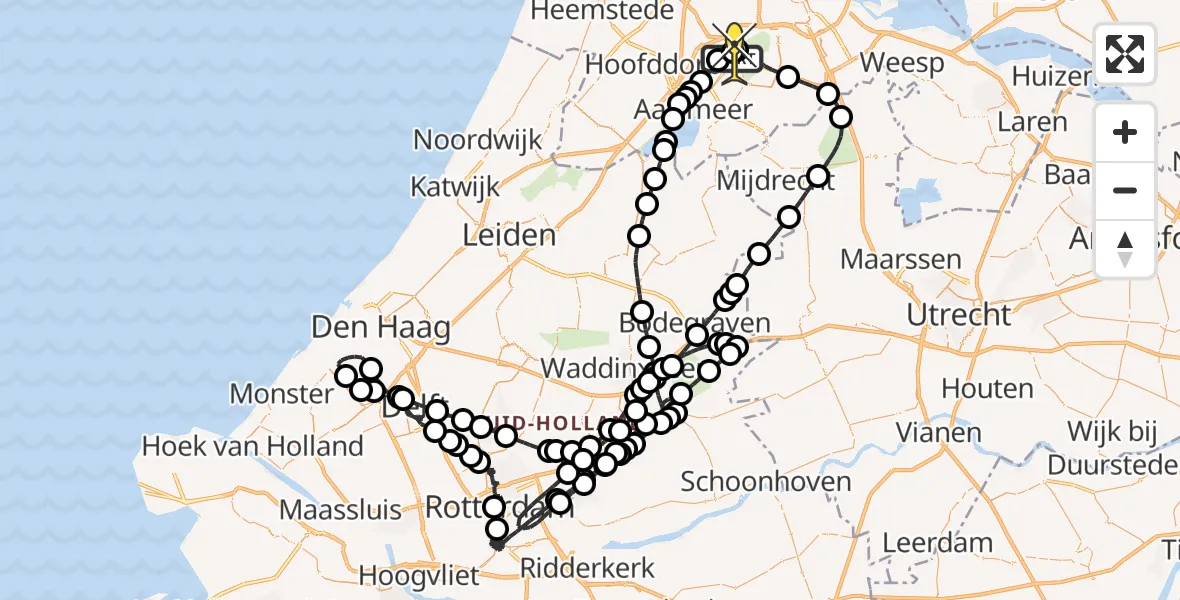 Routekaart van de vlucht: Politieheli naar Schiphol, Ceintuurbaan