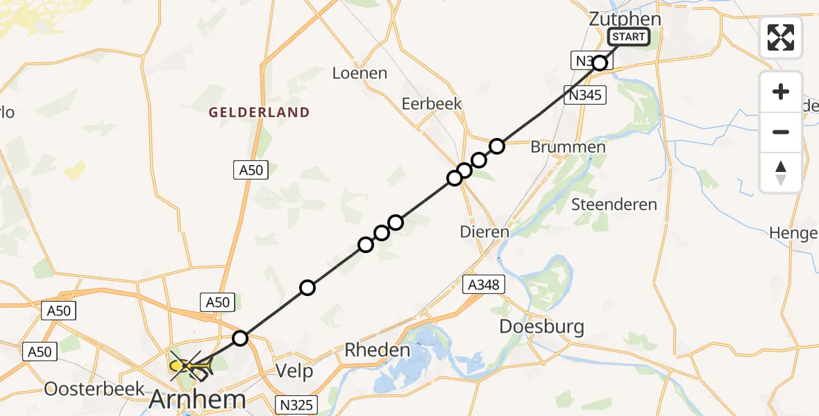 Routekaart van de vlucht: Lifeliner 3 naar Arnhem, De Waarden