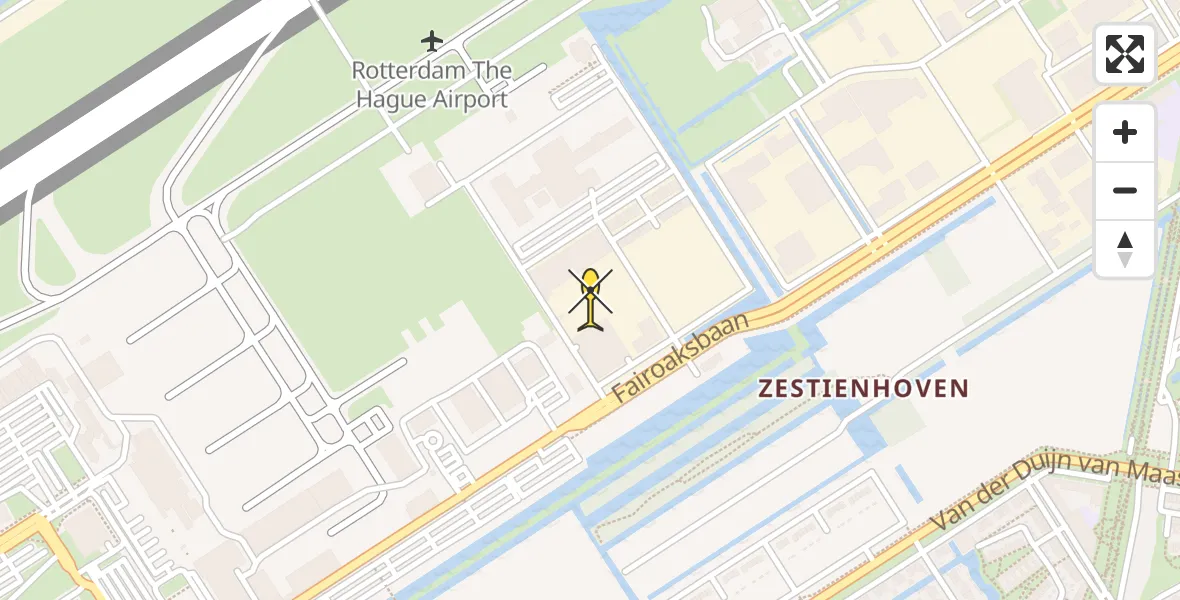 Routekaart van de vlucht: Lifeliner 2 naar Rotterdam The Hague Airport