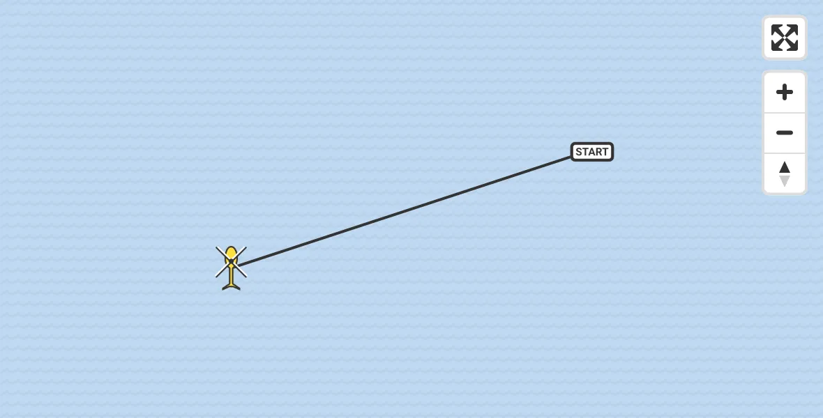 Routekaart van de vlucht: Kustwachthelikopter naar 