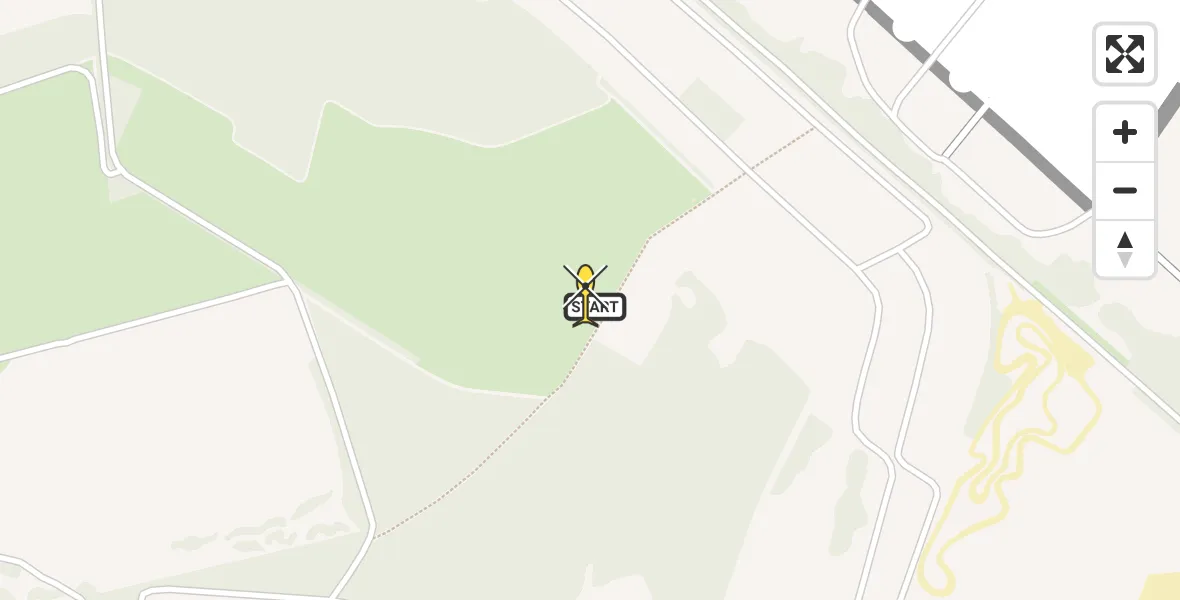 Routekaart van de vlucht: Politiehelikopter naar Arnhem, West Vrijlandweg