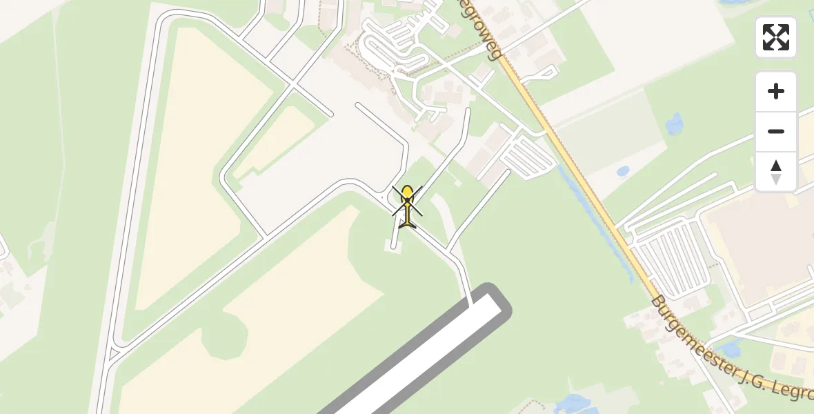 Routekaart van de vlucht: Lifeliner 4 naar Groningen Airport Eelde