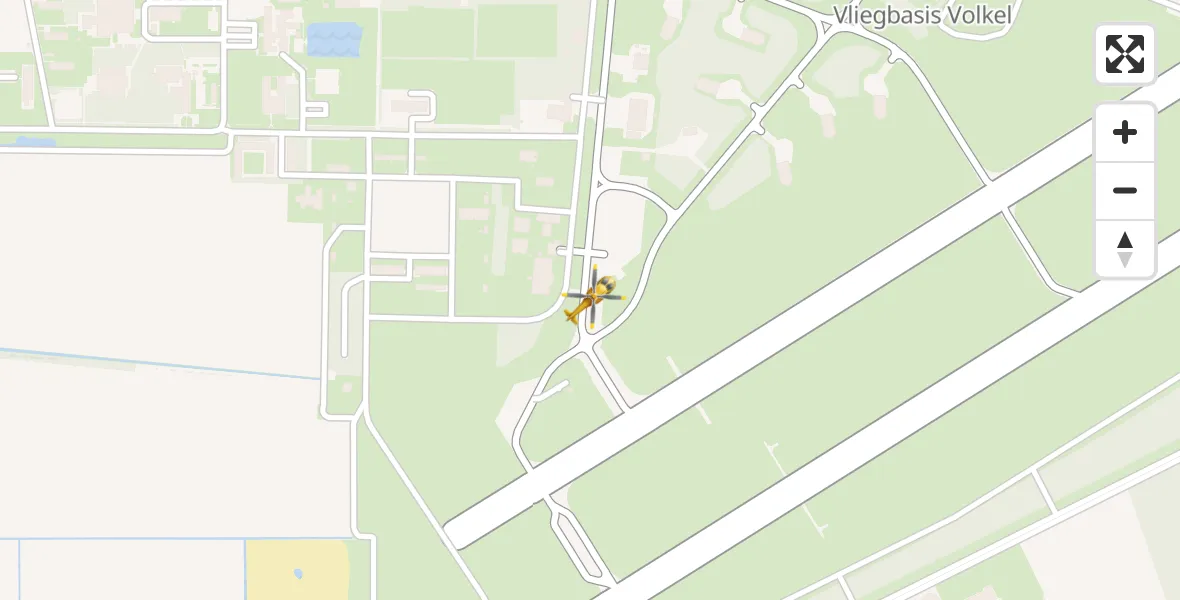 Routekaart van de vlucht: Lifeliner 3 naar Vliegbasis Volkel
