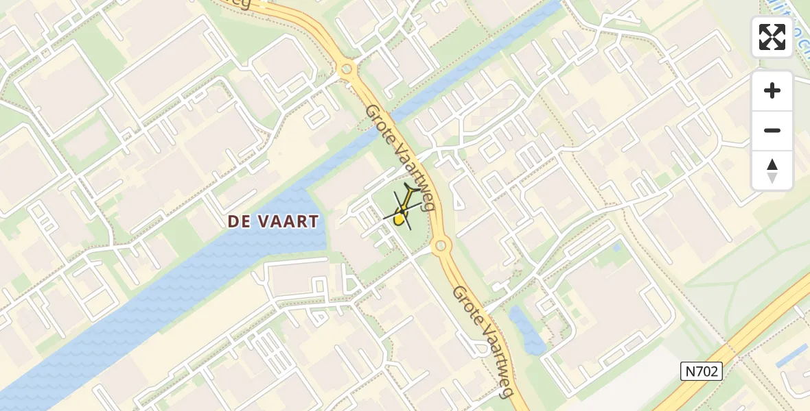 Routekaart van de vlucht: Lifeliner 1 naar Almere