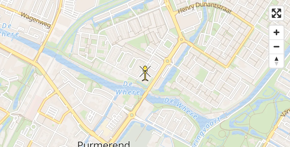 Routekaart van de vlucht: Lifeliner 1 naar Purmerend