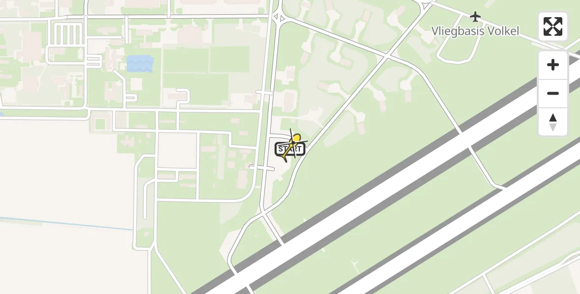 Routekaart van de vlucht: Lifeliner 3 naar Vliegbasis Volkel, Zeelandsedijk