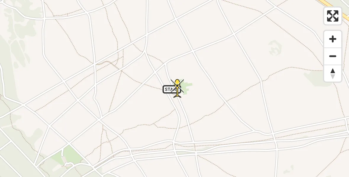 Routekaart van de vlucht: Politieheli naar Ermelo, Postweg