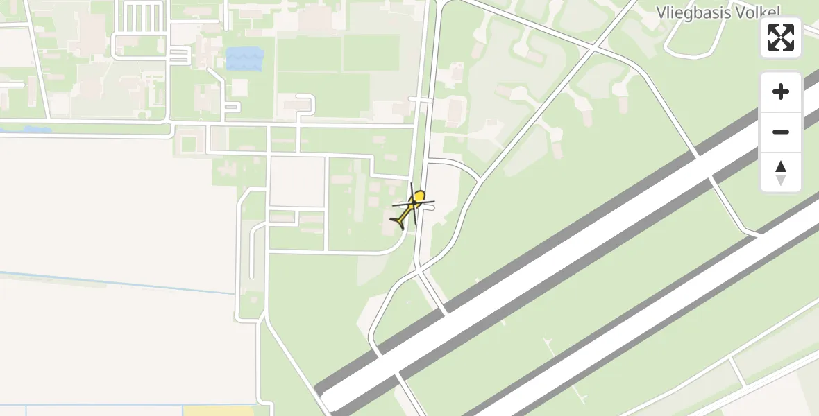Routekaart van de vlucht: Lifeliner 3 naar Vliegbasis Volkel