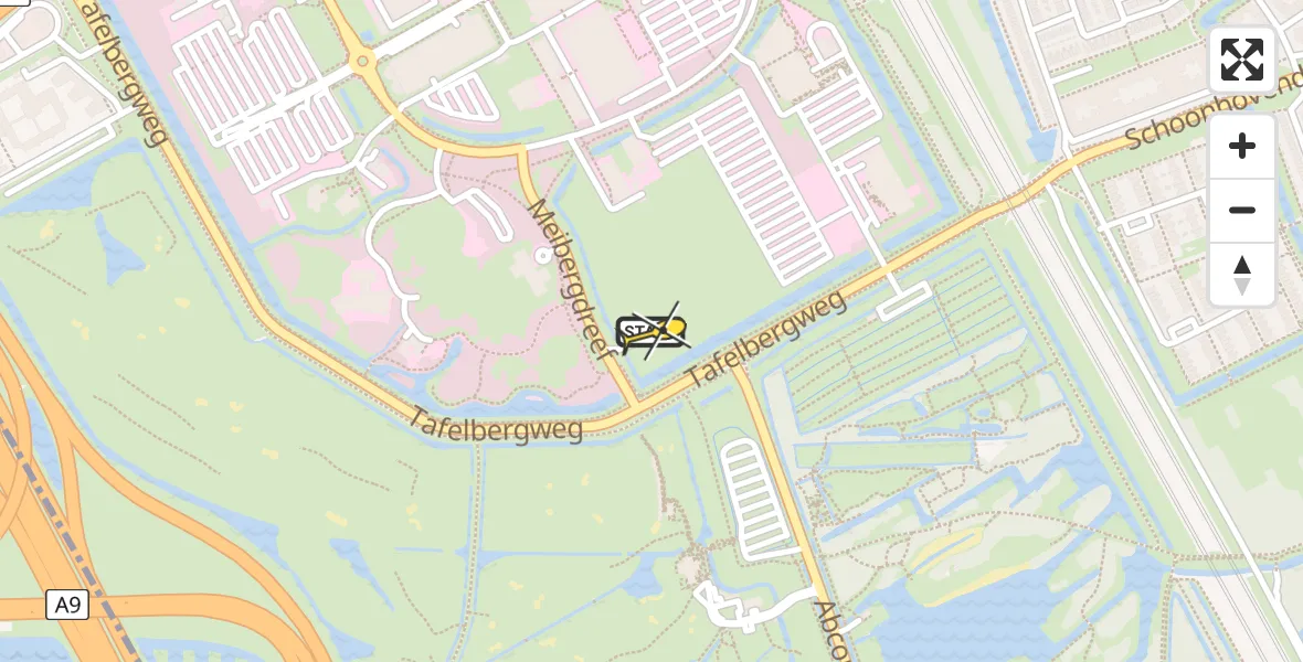 Routekaart van de vlucht: Lifeliner 2 naar Academisch Medisch Centrum (AMC), Helipad