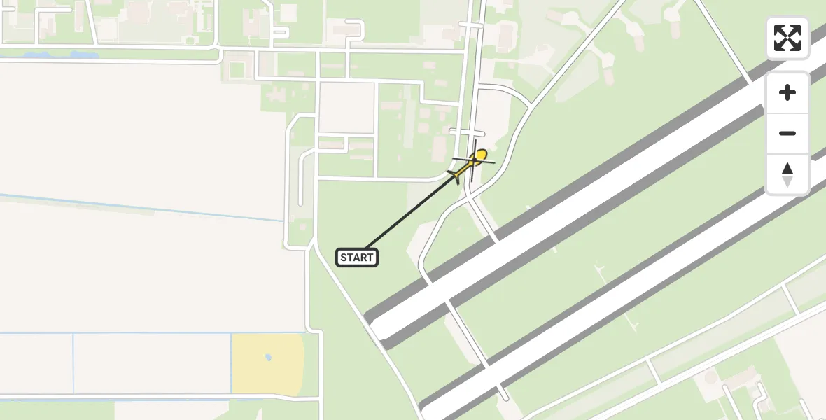 Routekaart van de vlucht: Lifeliner 3 naar Vliegbasis Volkel, Zeelandsedijk