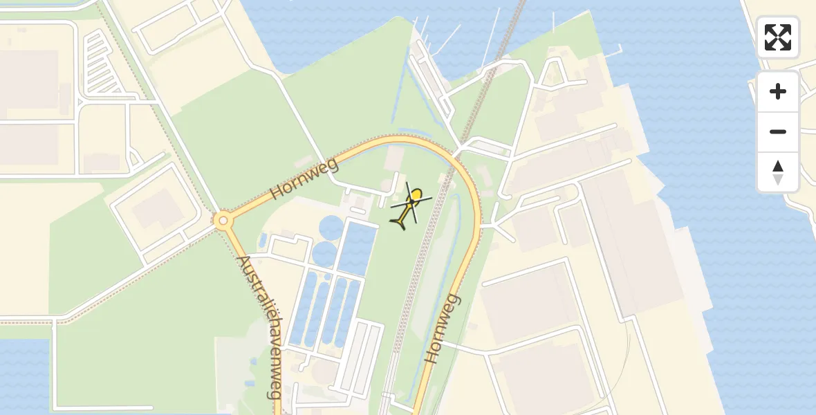 Vluchtroute Traumahelikopter van Amsterdam Heliport naar Amsterdam Heliport