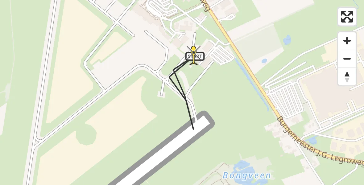 Routekaart van de vlucht: Lifeliner 4 naar Groningen Airport Eelde, Machlaan