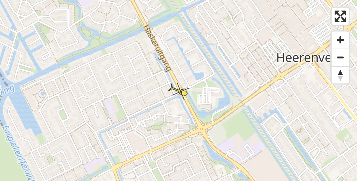 Routekaart van de vlucht: Lifeliner 4 naar Heerenveen