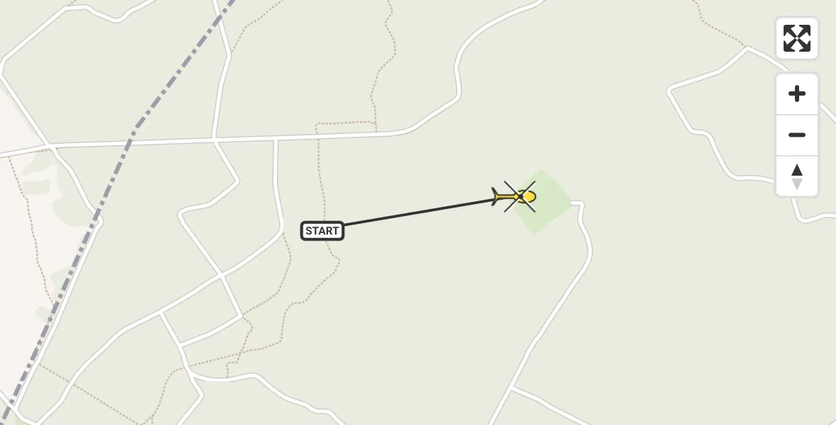 Routekaart van de vlucht: Politieheli naar Ermelo, Cyriassischepad