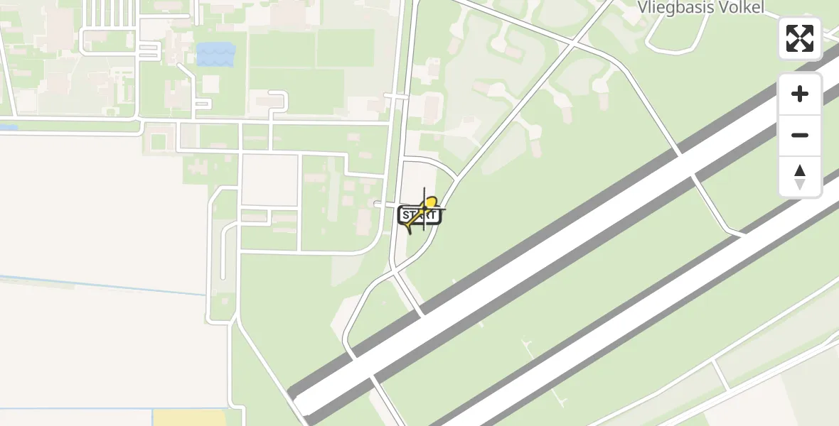 Routekaart van de vlucht: Lifeliner 3 naar Vliegbasis Volkel, Zeelandsedijk