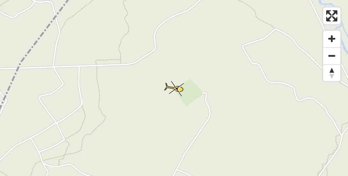 Routekaart van de vlucht: Politiehelikopter naar Ermelo