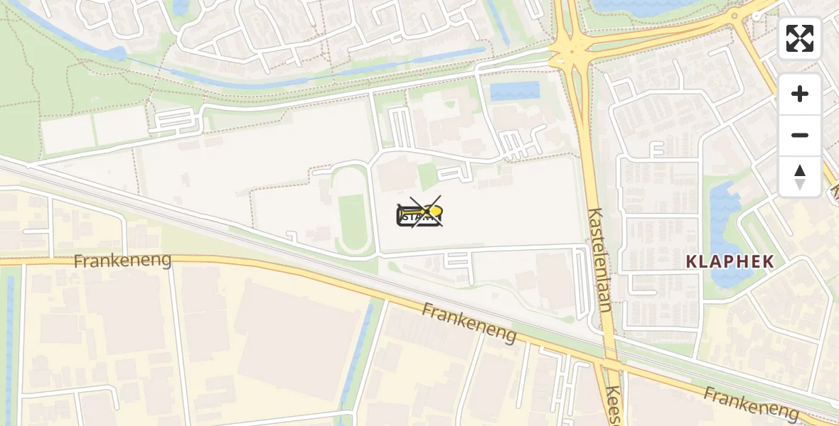 Routekaart van de vlucht: Lifeliner 3 naar Ede, Peppelensteeg