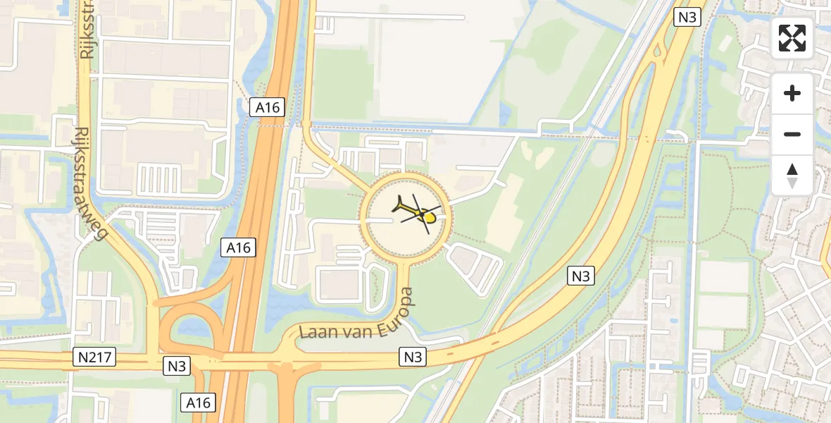 Routekaart van de vlucht: Lifeliner 2 naar Dordrecht