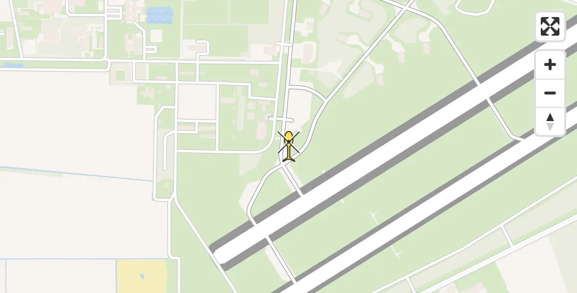 Routekaart van de vlucht: Lifeliner 3 naar Vliegbasis Volkel