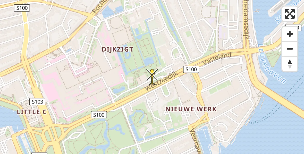 Routekaart van de vlucht: Lifeliner 2 naar Erasmus MC