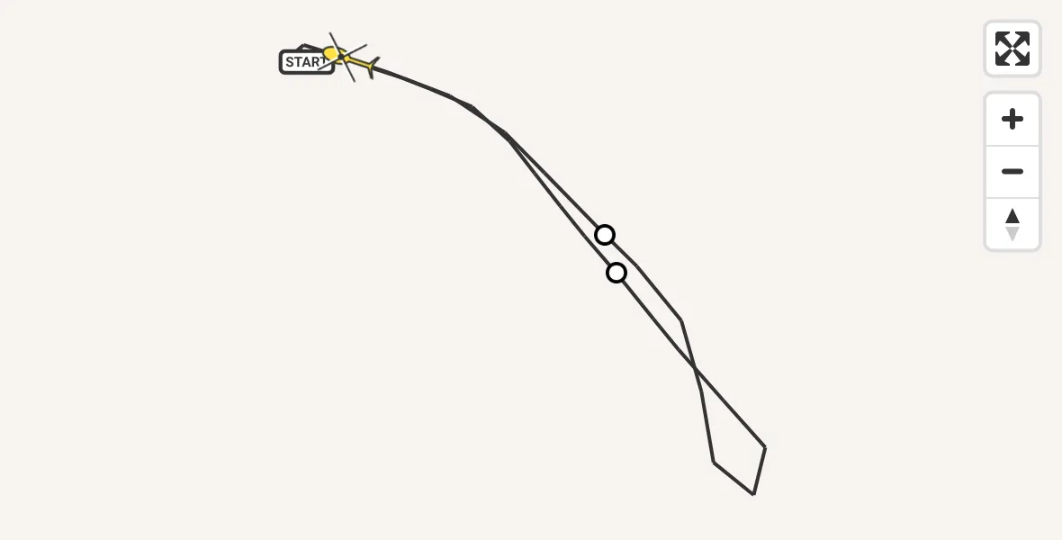 Routekaart van de vlucht: Traumahelikopter naar Sankt Augustin