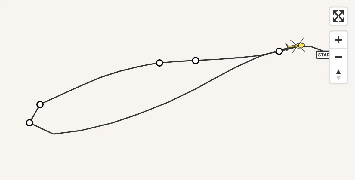 Routekaart van de vlucht: Traumahelikopter naar Sankt Augustin