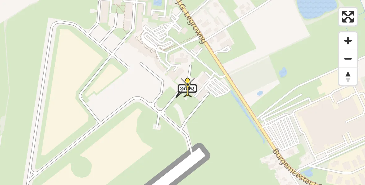 Routekaart van de vlucht: Lifeliner 4 naar Groningen Airport Eelde, Machlaan