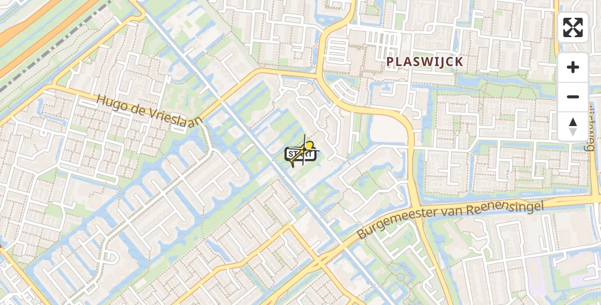 Routekaart van de vlucht: Lifeliner 2 naar Gouda, Ridderpad