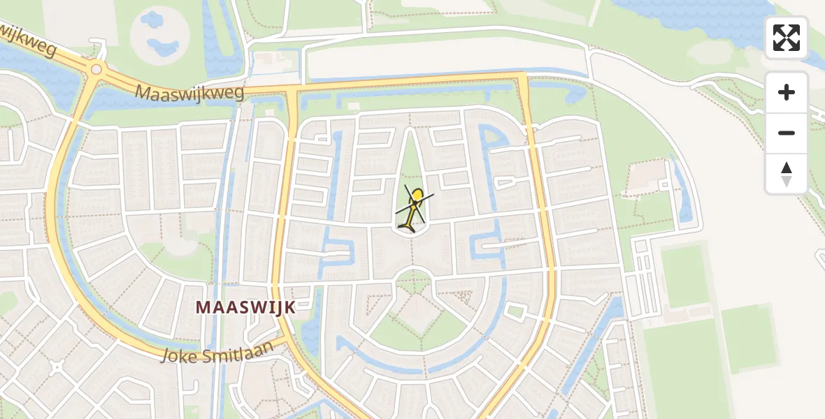 Routekaart van de vlucht: Lifeliner 2 naar Spijkenisse