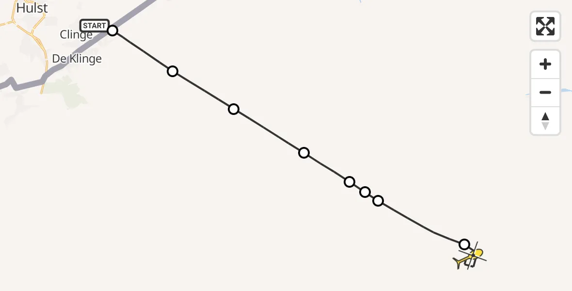 Routekaart van de vlucht: Lifeliner 2 naar Kriekeputdreefje