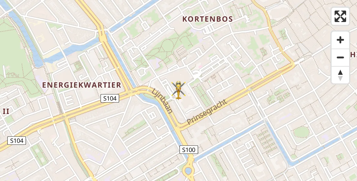 Vluchtroute Traumahelikopter Den Haag - Den Haag, 03 maart 2025, 10:03