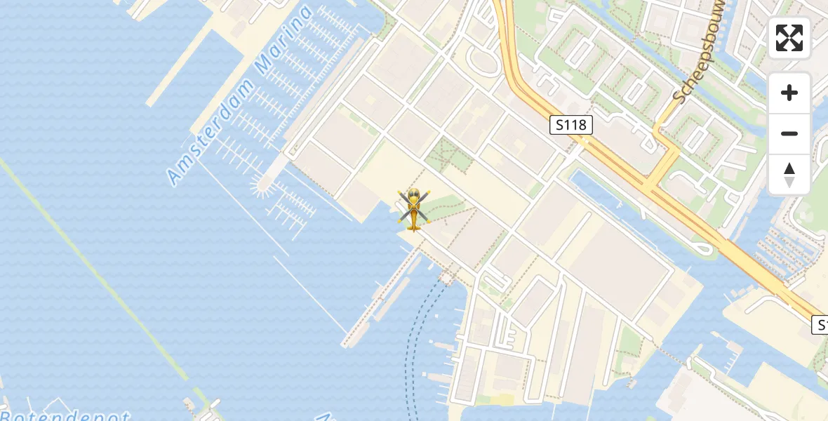 Vluchtroute Traumahelikopter Amsterdam - Amsterdam, 03 maart 2025, 12:00