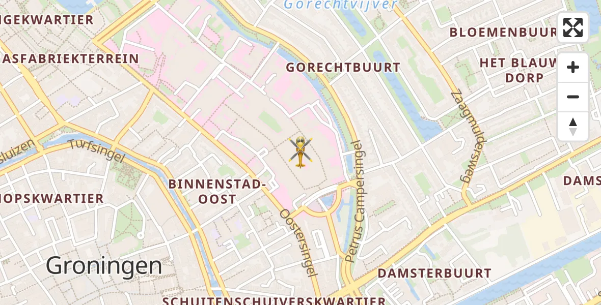 Vluchtroute Traumahelikopter Universitair Medisch Centrum Groningen - Universitair Medisch Centrum Groningen, 03 maart 2025, 12:52