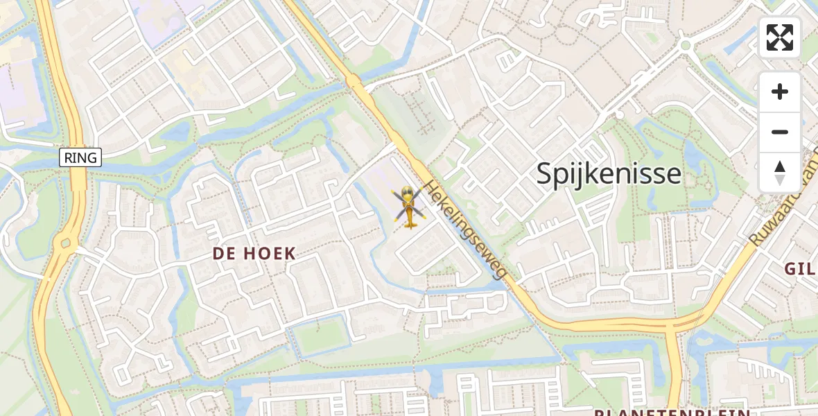 Vluchtroute Traumahelikopter Spijkenisse - Spijkenisse, 03 maart 2025, 13:16