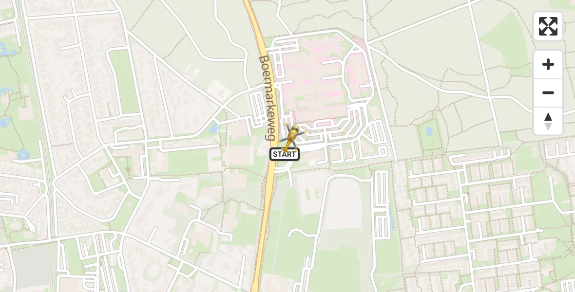 Vluchtroute Traumahelikopter Emmen - Emmen, 03 maart 2025, 17:16