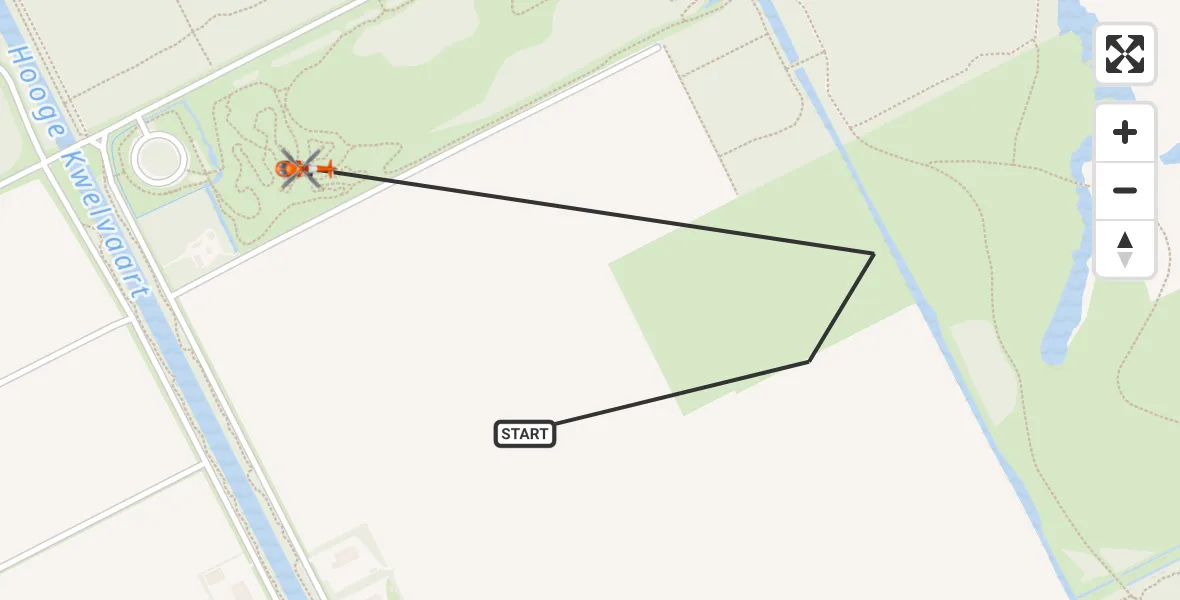 Vluchtroute Kustwachthelikopter Wieringerwerf - Wieringerwerf, 03 maart 2025, 18:37