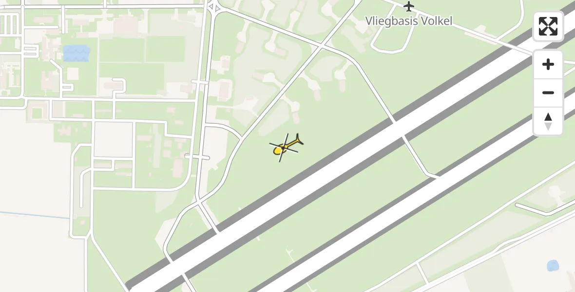 Routekaart van de vlucht: Lifeliner 2 naar Vliegbasis Volkel
