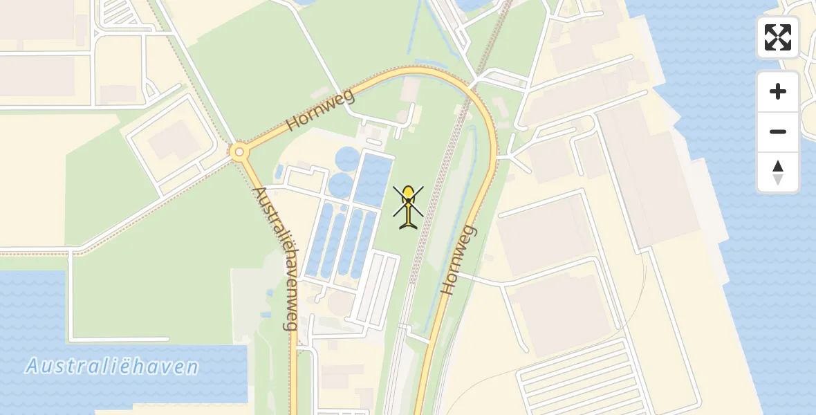 Vluchtroute Traumahelikopter van Amsterdam Heliport naar Amsterdam Heliport