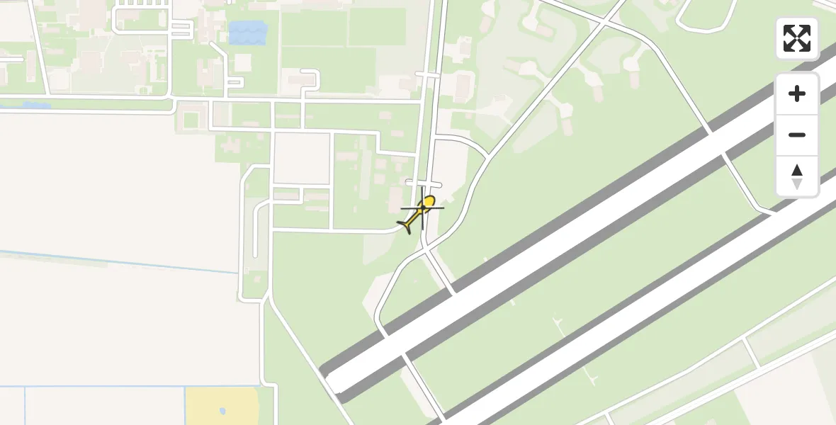 Routekaart van de vlucht: Lifeliner 3 naar Vliegbasis Volkel