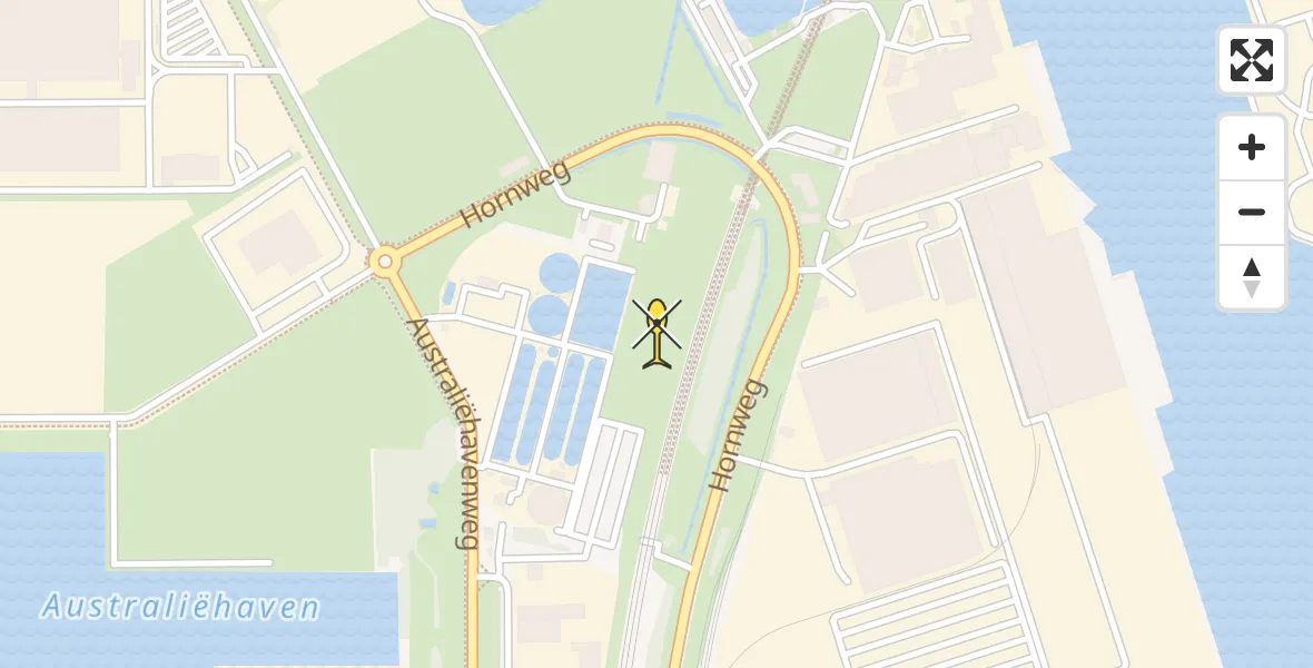 Vluchtroute Traumahelikopter van Amsterdam Heliport naar Amsterdam Heliport
