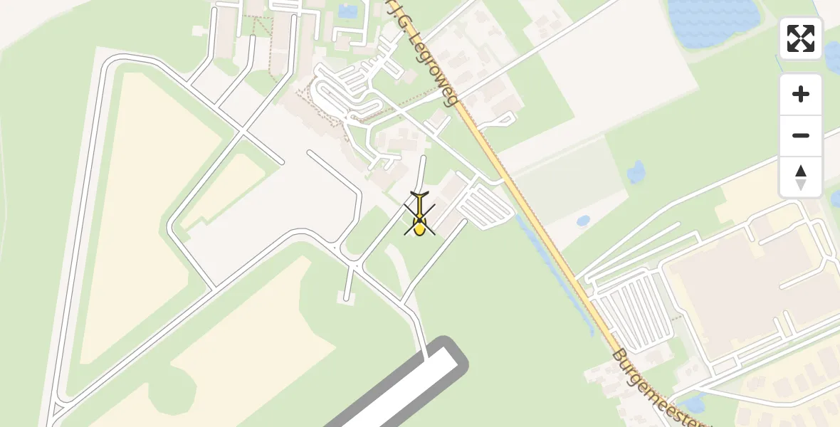 Routekaart van de vlucht: Lifeliner 4 naar Groningen Airport Eelde