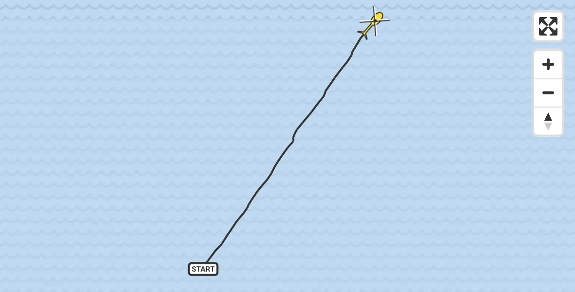 Routekaart van de vlucht: Kustwachthelikopter naar 