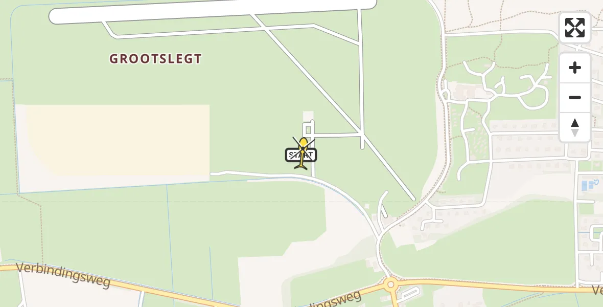 Routekaart van de vlucht: Ambulancehelikopter naar Ameland Airport Ballum, Strandweg