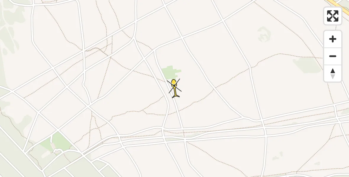 Routekaart van de vlucht: Politiehelikopter naar Ermelo