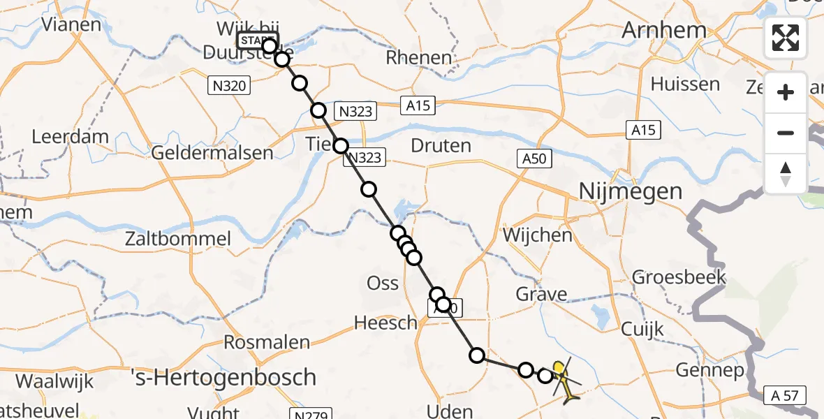 Routekaart van de vlucht: Lifeliner 3 naar Mill, Waarden van Gravenbol