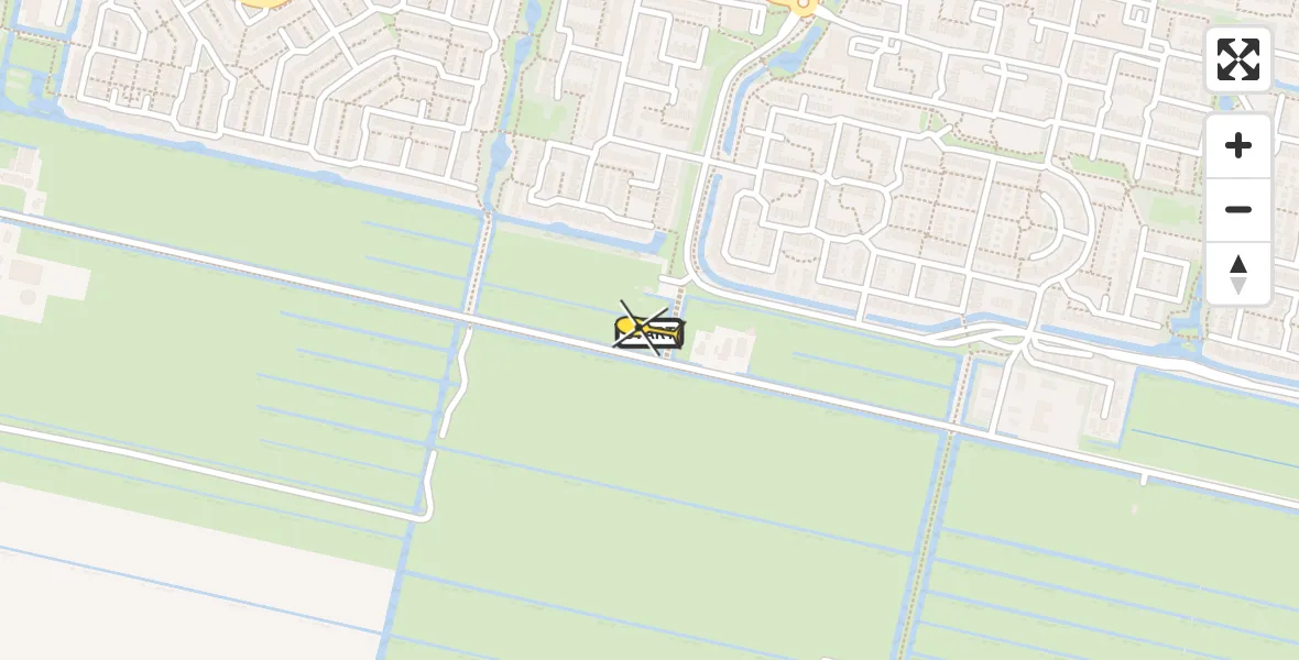 Routekaart van de vlucht: Lifeliner 1 naar Amstelveen, Nesserlaan