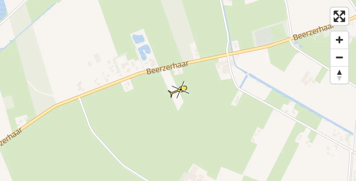 Routekaart van de vlucht: Lifeliner 4 naar Beerzerveld