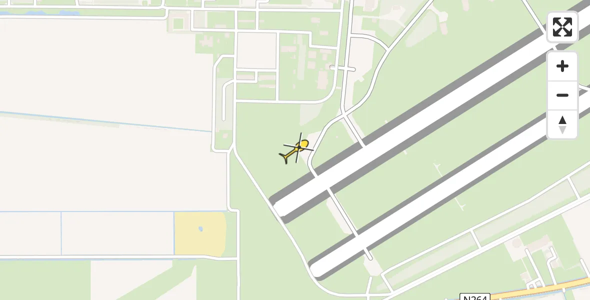 Routekaart van de vlucht: Lifeliner 3 naar Vliegbasis Volkel