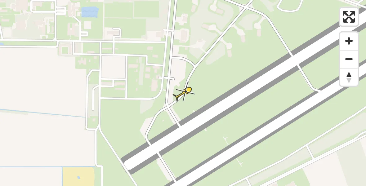 Routekaart van de vlucht: Lifeliner 3 naar Vliegbasis Volkel